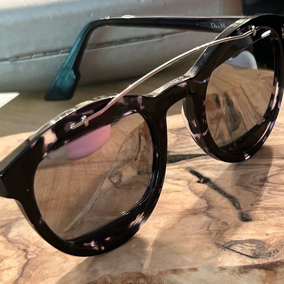 Christian Dior Mania1 mirrored lenses, tortoiseshell and silver - Picture 1 of 10